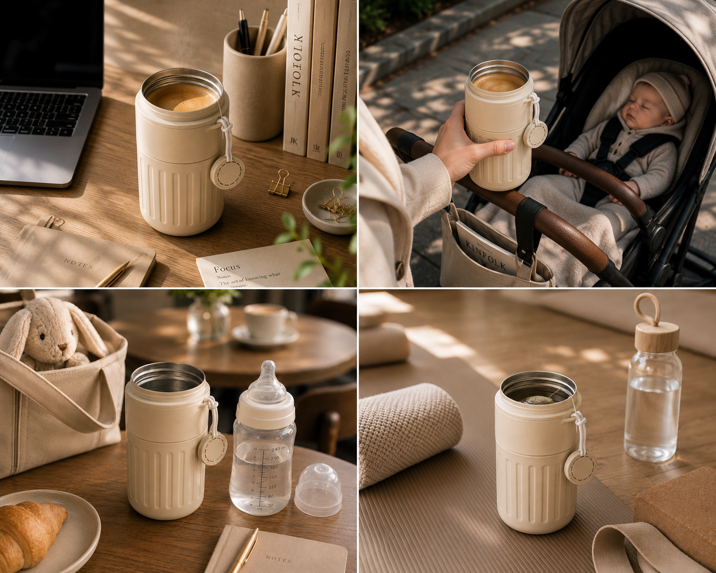 Smart Coffee Tumbler with LED Temperature Display